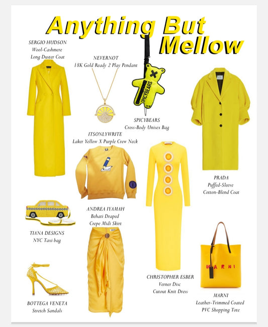 "Anything, But Mellow". Neon Yellow SPICYBEARS bag has been featured in October 2021 issue of Weekly Style Magazine