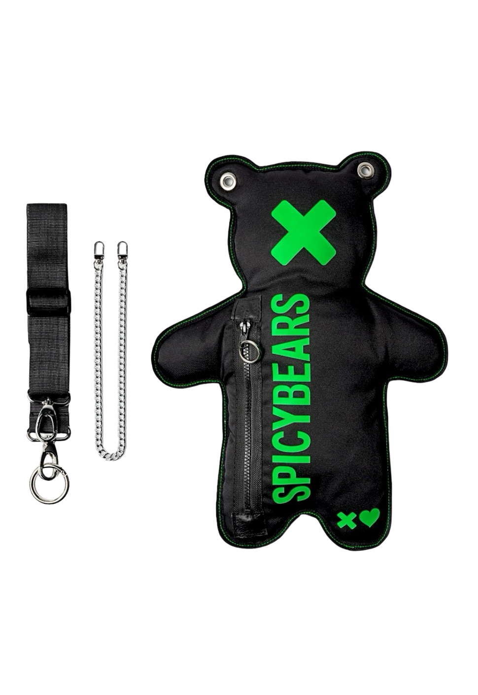 Black | Neon Green Bear Bag