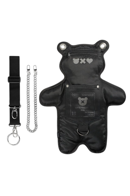 (In-Stock) Total Black | Reflective Bear Bag