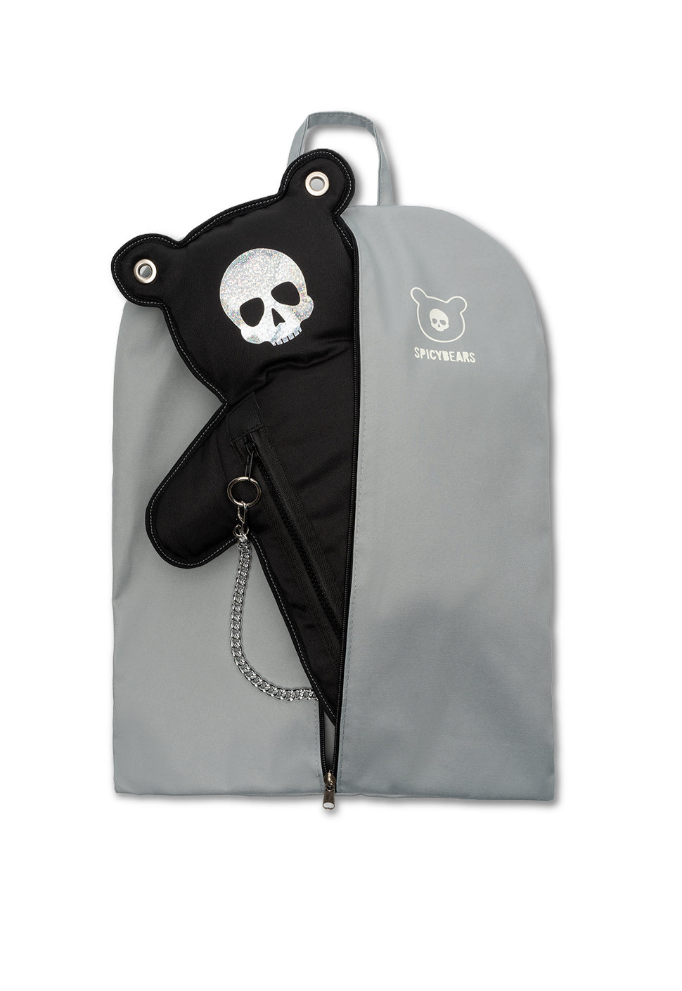 SkullBEARS | Black | Silver Holographic Bear Bag